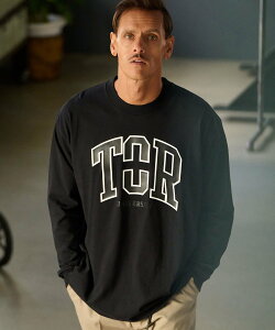THEOREM mlt5254-Printed College LS Tee ����T�V���c �J���r�I �g�b�v�X �J�b�g�\�[�ET�V���c �u���b�N �z���C�g�y���������z