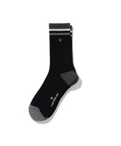A BATHING APE BABY MILO LINE SOCKS �A �x�C�V���O �G�C�v �C���E���b�O�E�F�A �C�� �x�[�W�� �u���b�N