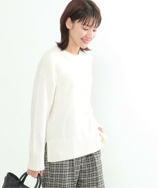 【SALE／20%OFF】LBC with Life 【洗える】アンゴラ混クルーニット エルビーシー トップス ニット ホワイト グリーン ベージュ