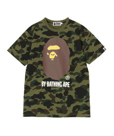 A BATHING APE 1ST CAMO BY BATHING APE TEE ア ベイシング エイプ トップス カットソー・Tシャツ カーキ イエロー【送料無料】