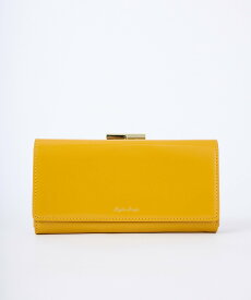 Legato Largo シャイニーフェイクレザー がま口長財布 レガートラルゴ 財布・ポーチ・ケース 財布 イエロー グレー グリーン ブラウン ブラック レッド【送料無料】