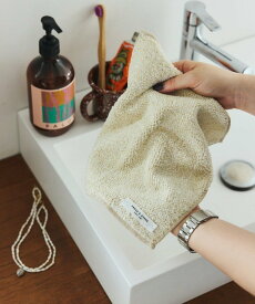 FREAK'S STORE 育てるふっくら ハンカチタオル フリークスストア ファッション雑貨 ハンカチ・ハンドタオル ブラウン ネイビー ベージュ グレー