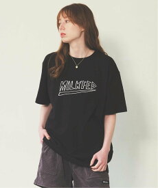 MILKFED. HEAVY METAL SLAB S/S TEE MILKFED. ミルクフェド トップス カットソー・Tシャツ ブラック レッド ホワイト【送料無料】