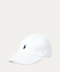 POLO RALPH LAUREN (ボーイズ 2才~7才)コットン チノ ベースボール キャップ ラルフローレン 帽子 キャップ ホワイト【送料無料】