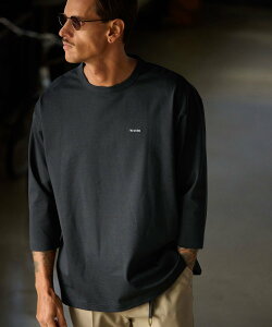 THEOREM mlt5252- Embroidered QS Tee 7����T�V���c �J���r�I �g�b�v�X �J�b�g�\�[�ET�V���c �z���C�g �l�C�r�[ �u���b�N�y���������z