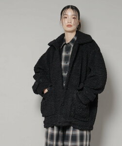 �ySALE�^20%OFF�zNANO universe UNIVERSAL OVERALL/BOA HALF COAT �i�m���j�o�[�X �W���P�b�g�E�A�E�^�[ �u���]���E�W�����p�[ �u���E�� �u���b�N�y���������z