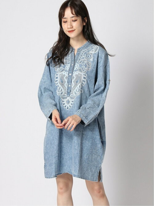Rose Leap Roseleap 刺繍デニムワンピース Rakuten Fashion 楽天ファッション 旧楽天ブランドアベニュー Br7470