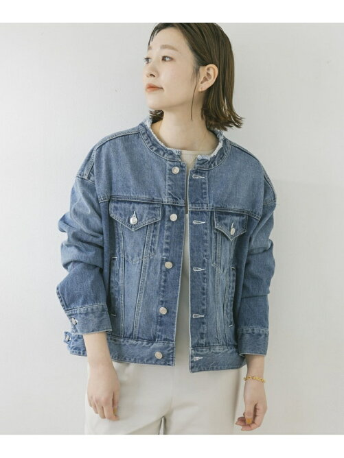 Urban Research Rosso F By Rosso ノーカラーデニムブルゾン Rakuten Fashion 楽天ファッション 旧楽天ブランドアベニュー Cg1470