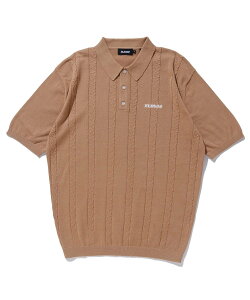 �ySALE�^40%OFF�zXLARGE EMBROIDERED LOGO KNIT POLO SHIRT �G�N�X�g�����[�W �g�b�v�X �J�b�g�\�[�ET�V���c �u���b�N �z���C�g �u���E���y���������z