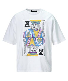 ANREALAGE PHOTOCHROMIC NAKED KING T-SHIRT アンリアレイジ トップス カットソー・Tシャツ ホワイト ブラック【送料無料】