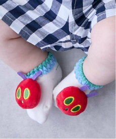 【SALE／20%OFF】petit main 【はらぺこあおむし】モチーフカップソックス ナルミヤオンライン マタニティウェア・ベビー用品 ベビーソックス ホワイト グリーン