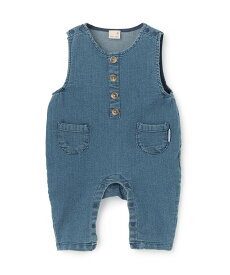 petit main デニムサロペット ナルミヤオンライン マタニティウェア・ベビー用品 ベビートップス ホワイト ネイビー