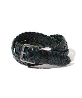 BEAMS PLUS Multi Leather Mesh Belt ビームス メン ファッション雑貨 ベルト ブラウン ブラック【送料無…