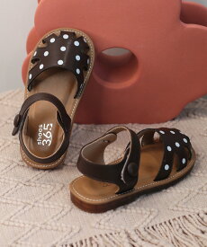 【SALE／20%OFF】aimoha KIDS 【shoes365】子供用 水玉サンダル アイモハ シューズ・靴 サンダル ブラウン ホワイト ピンク