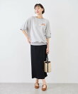 【Champion/チャンピオン別注】アソートロゴボートネックハーフスリーブスウェットプルオーバー
