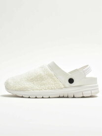 【SALE／69%OFF】SVEC SVEC ボア サボサンダル シュベック シューズ・靴 サンダル ホワイト ブラウン ブラック