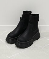 【SALE／20%OFF】aimoha 【shoes365】ニットソックス ブーツ アイモハ シューズ・靴 ブーツ ブラック ベ…