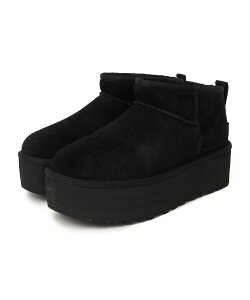 SHIPS WOMEN UGG:CLASSIC ULTRA MINI PLATFORM シップス シューズ・靴 ブーツ ブラック ブラウン【送料無料】