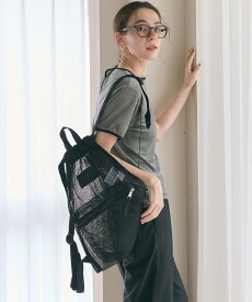 BEAUTY&YOUTH UNITED ARROWS 【別注】＜JANSPORT＞メッシュ ドロスト リュック -2WAY- ビューティー＆ユース　ユナイテッドアローズ バッグ リュック・バックパック ブラック【送料無料】