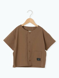 【SALE／57%OFF】Samansa Mos2 Lagom 【接触冷感】メッシュ半袖シャツ サマンサモスモス トップス シャツ・ブラウス ブルー ブラウン
