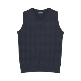 【SALE／30%OFF】BRICK HOUSE by Tokyo Shirts ニット ダイヤ柄 ベスト メンズ BM05J500DS50V00-20 トーキョーシャツ トップス ベスト・ジレ ネイビー