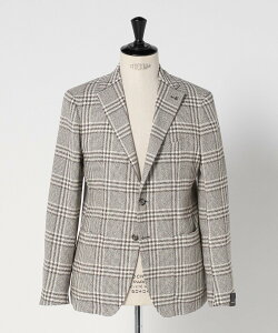 UNITED ARROWS ��TAGLIATORE���u���E�� �`�F�b�N 2�{�^�� �V���O�� �W���P�b�g ���i�C�e�b�h�A���[�Y �W���P�b�g�E�A�E�^�[ �e�[���[�h�W���P�b�g�E�u���U�[ �u���E���y���������z