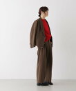 ソフトストレッチタックワイドパンツ(セットアップ可)