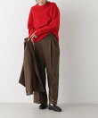 ソフトストレッチタックワイドパンツ(セットアップ可)