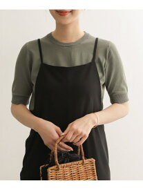 【SALE／30%OFF】DOORS ハイツイストコットンハーフスリーブニット アーバンリサーチドアーズ ニット ニットその他 ベージュ ブルー ブラック【送料無料】