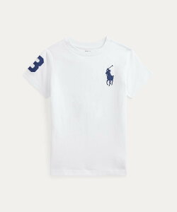 POLO RALPH LAUREN (�{�[�C�Y 2��~7��)Big Pony �R�b�g�� �W���[�W�[ T�V���c �����t���[���� �g�b�v�X �J�b�g�\�[�ET�V���c �z���C�g�y���������z
