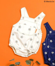 【SALE／40%OFF】apres les cours 【リンク】Dick Bruna 刺繍サロペット エフオーオンラインストア オールインワン・オーバーオール オーバーオール・サロペット ブルー ホワイト