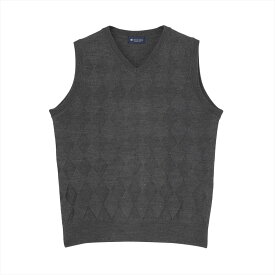 【SALE／30%OFF】BRICK HOUSE by Tokyo Shirts ニット ダイヤ柄 ベスト メンズ BM05J500DS50V00-35 トーキョーシャツ トップス ベスト・ジレ グレー