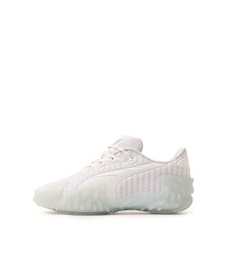 PUMA PUMA MOSTRO X PUMA WHITE-PUMA SILVER �A�g���X �V���[�Y�E�C �X�j�[�J�[ �z���C�g�y���������z
