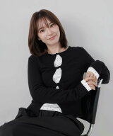 LIAN 【sayako*LIAN】2WAYセンターホールレイヤードニット「限定展開」 リアン トップス ニット ホワイト…