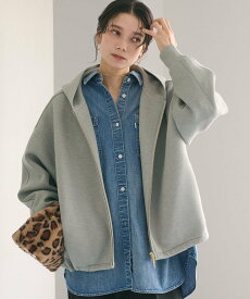 【SALE／50%OFF】UNITED ARROWS green label relaxing ダンボール ジップ フーディ ユナイテッドアローズ グリーンレーベルリラクシング トップス パーカー・フーディー ホワイト グレー ブラック【送料無料】