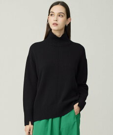 ICB L 【新色追加】ソフトカシミヤミックス ハイネックニット アイシービー トップス ニット ブラック グレー レッド イエロー【送料無料】
