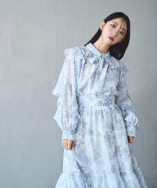 【SALE／37%OFF】JILL by JILL STUART トワルドジュイローズプリント ブラウス ジル バイ ジル スチュアート トップス シャツ・ブラウス グレー ネイビー【送料無料】