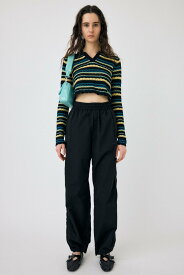 【SALE／37%OFF】MOUSSY CROCHET SHIRT ニット マウジー トップス ニット ブラック イエロー【送料無料】