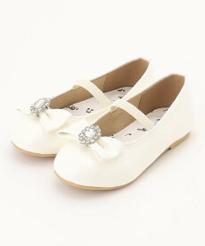 ANY KIDS エナメルフラットパンプス エニィ シューズ・靴 パンプス ブラック ホワイト【送料無料】