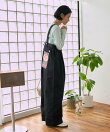 別注 サスペンダー付き ビッグ 2タック ツイルパンツ<セットアップ対応>/チノパンツ/チノ サロペ/サロペット