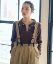別注 サスペンダー付き ビッグ 2タック ツイルパンツ<セットアップ対応>/チノパンツ/チノ サロペ/サロペット