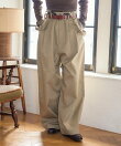 別注 サスペンダー付き ビッグ 2タック ツイルパンツ<セットアップ対応>/チノパンツ/チノ サロペ/サロペット