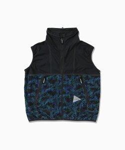 and wander printed wind vest �A���h�����_�[ �W���P�b�g�E�A�E�^�[ ���̑��̃W���P�b�g�E�A�E�^�[ �u���b�N�y���������z