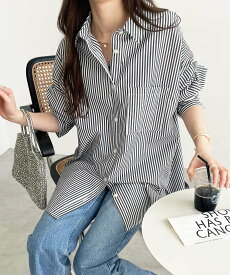 【SALE／47%OFF】GeeRA アソート柄オーバーサイズシャツ ジーラ トップス シャツ・ブラウス パープル ブルー ピンク グリーン ブラック ホワイト