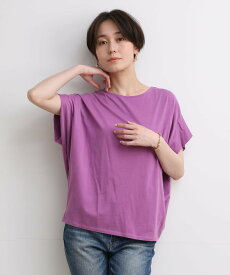 【SALE／25%OFF】I.T.'S. international コットンキュプラタックスリーブカットソー イッツインターナショナル トップス カットソー・Tシャツ パープル グレー ブルー レッド【送料無料】