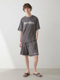 【SALE／30%OFF】gelato pique 【ONLINE限定】【HOMME】パイルロゴ刺繍Tシャツ&ハーフパンツ ジェラートピケ トップス カットソー・Tシャツ ネイビー【送料無料】