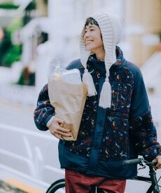 【SALE／20%OFF】niko and ... アソートWARMボアジャケット ニコアンド ジャケット・アウター ブルゾン・ジャンパー ネイビー ホワイト【送料無料】