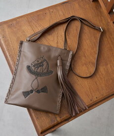 ear PAPILLONNER sampo×earホースタッセルショルダーバッグ《本革/軽量150g》 イア パピヨネ バッグ ショルダーバッグ ブラウン ブラック【送料無料】