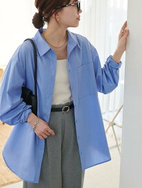 【SALE／70%OFF】Discoat 【11色展開!/WEB限定】レギュラーカラービックシャツ ディスコート トップス シャツ・ブラウス ブルー ブラウン オレンジ ピンク ネイビー イエロー レッド ベージュ