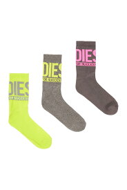 【SALE／20%OFF】DIESEL メンズ ソックス 3足パック SKM-RAY-3PACK-CUSHIONED ディーゼル 靴下・レッグウェア 靴下 ブラック【送料無料】